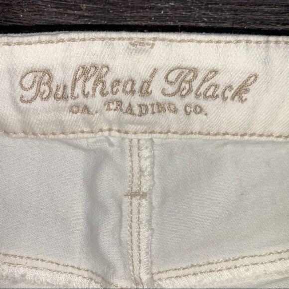 NWT Bullhead Black Skinniest distressed mid rise white Jeans size large L B116 - Picture 3 of 6